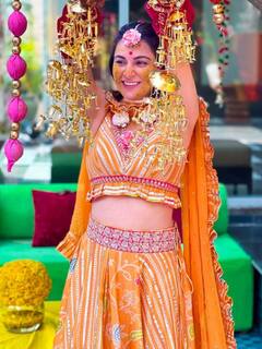 Bride-To-Be Shraddha Arya Glows In Yellow At Her Haldi Ceremony Ahead Of Her Grand Wedding - SEE PICS