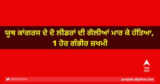 ਯੂਥ ਕਾਂਗਰਸ ਦੇ ਦੋ ਲੀਡਰਾਂ ਦੀ ਗੋਲੀਆਂ ਮਾਰ ਕੇ ਹੱਤਿਆ, 1 ਹੋਰ ਗੰਭੀਰ ਜ਼ਖਮੀ