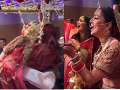 Shraddha Arya Wedding Video: दूल्हे से चिल्लाकर बोलीं Shraddha Arya- 'Rahul आओ मुझे उठाओ', फिर ऐसे गोद में उठाकर ले गए राहुल