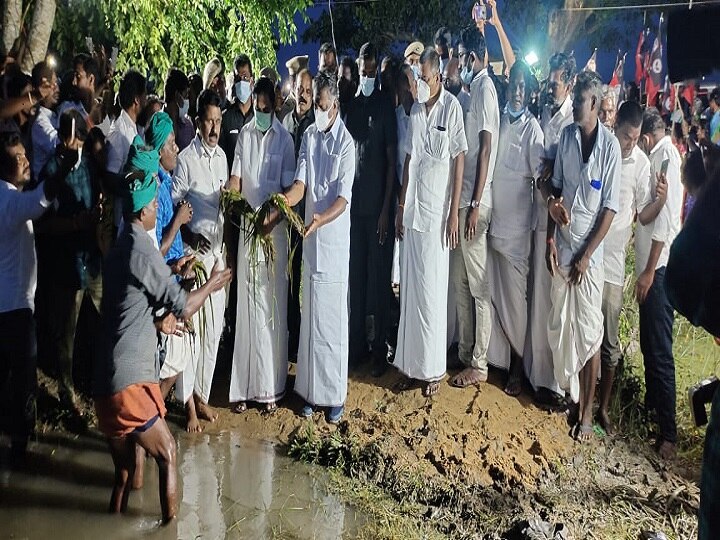 திருவாரூர் : மழை வெள்ள பாதிப்புகளை பார்வையிட்ட ஓ.பி.எஸ், ஈ.பி.எஸ்.. விவசாயிகளுக்கு ஆறுதல்..