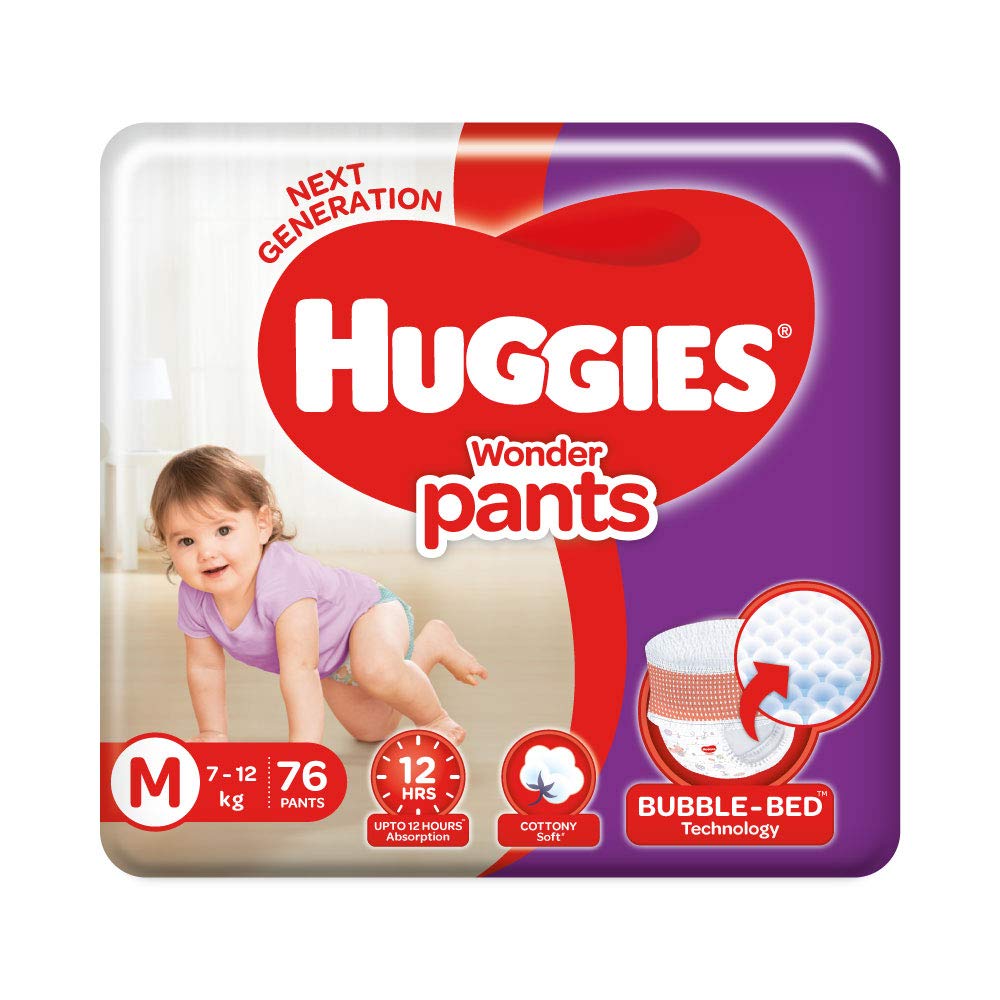 Buy Pampers All round Protection Pants Style Baby Diapers Medium M Size  76 Count Anti Rash Blanket Lotion with Aloe Vera 712kg Diapers Online  at Low Prices in India  Amazonin