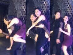 Ankita Lokhande Bachelorette Party: Ankita Lokhande की बैचलर पार्टी में क्रेजी हुईं Rashami Desai, दोस्त को पीठ पर बिठाकर किया ऐसा डांस