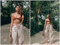 Pooja Hegde Photos: नेचर ब्यूटी के बीच Pooja Hegde के इस दिलकश अंदाज़ ने लूटा फैन्स का दिल, तस्वीरें हुईं Viral