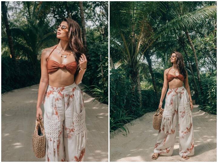 बॉलीवुड एक्ट्रेस पूजा हेगड़े (Pooja Hegde) पिछले काफी दिनों से साउथ सिनेमा में काफी बिजी थीं. अपने सभी प्रोजेक्ट खत्म करने के बाद अब एक्ट्रेस मालदीव में वेकेशन मनाने के लिए पहुंच गईं है. पूजा ने यहां से अपनी कई फोटो शेयर की हैं, जिसमें वो बेहद खूबसूरत दिख रही हैं.