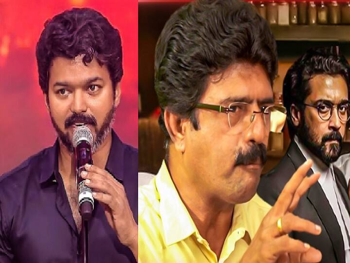 Surya | ''சிலர் பேசவே மாட்டார்கள்..விஜய் ஆடியோ லாஞ்சில் பேசி சம்பளத்தை ஏற்றுவார்'' - கொதித்த பிஸ்மி! Journalist bismi speaks about surya's jai bhim issue Surya | ''சிலர் பேசவே மாட்டார்கள்..விஜய் ஆடியோ லாஞ்சில் பேசி சம்பளத்தை ஏற்றுவார்'' - கொதித்த பிஸ்மி!