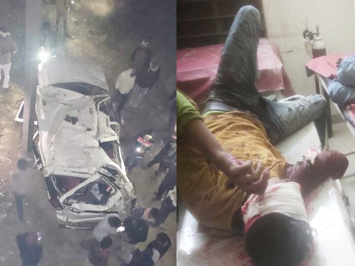 Gaya Road Accident: Scorpio fell in the Sorhar river of Imamganj, people came to vote on the call of the candidate ann Gaya Road Accident: इमामगंज की सोरहर नदी में स्कॉर्पियो गिरी, 6 लोग जख्मी, प्रत्याशी के बुलाने पर आए थे पंजाब से वोट देने