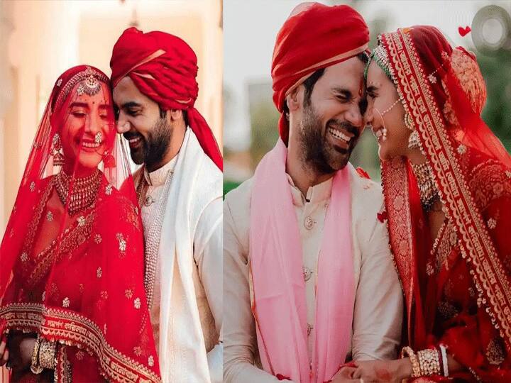 rajkummar rao wife patralekhaa mangalsutra trending on social media Patralekhaa Mangalsutra : पत्रलेखा - राजकुमारचा एअरपोर्ट लूक; पत्रलेखाच्या मंगळसूत्राने वेधलं लक्ष