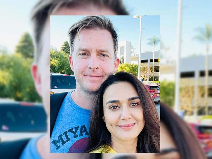 Preity Zinta Blessed with Twins share photo with Husband gene goodenough Preity Zinta Blessed with Twins:   प्रीती झिंटा आई झाली, 46 व्या वर्षी जुळ्यांना जन्म, मुलाचं नाव जय, मुलीचं नाव काय?