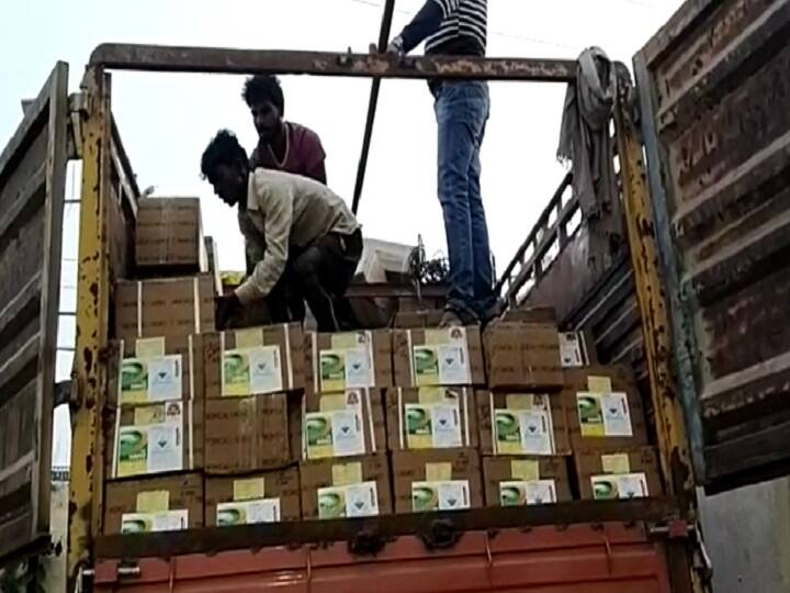 Smugglers were bringing liquor worth lakhs in Amazon's cartoon, seized in police, three arrested in kaimur ann Bihar Liquor Ban: अमेजन के कार्टन में लाखों की शराब भरकर ला रहे थे तस्कर, पुलिस में किया जब्त, चार गिरफ्तार