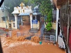 In Pics: తిరుమలలో వర్ష బీభత్సం... కాల్వలను తలిపిస్తున్న మాఢ వీధులు