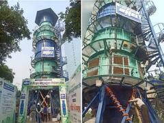 Noida में लोगों को मिलेगी प्रदूषण से निजात, Smog Tower शुरू, तस्वीरों में जानें कैसे करेगा काम और कितना आया खर्चा