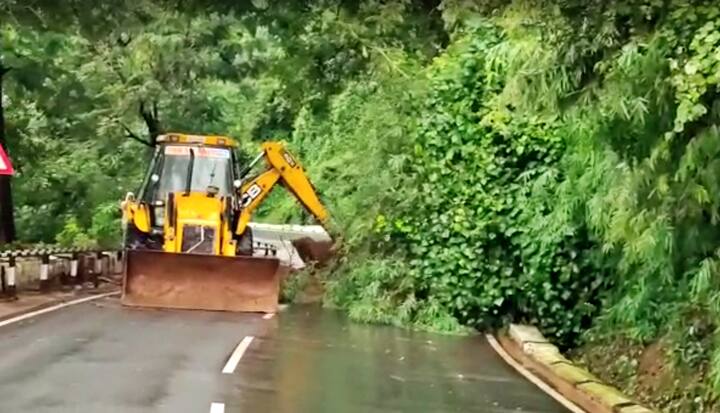 ఘాట్ రోడ్డులో కూలిన చెట్లు
