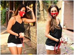 Malaika Arora Photo: बिना मेकअप, खुले बाल और पैरों में हवाई चप्पल पहने अपने डॉगी संग मॉर्निंग वॉक पर निकलीं Malaika, तस्वीरें हुईं वायरल