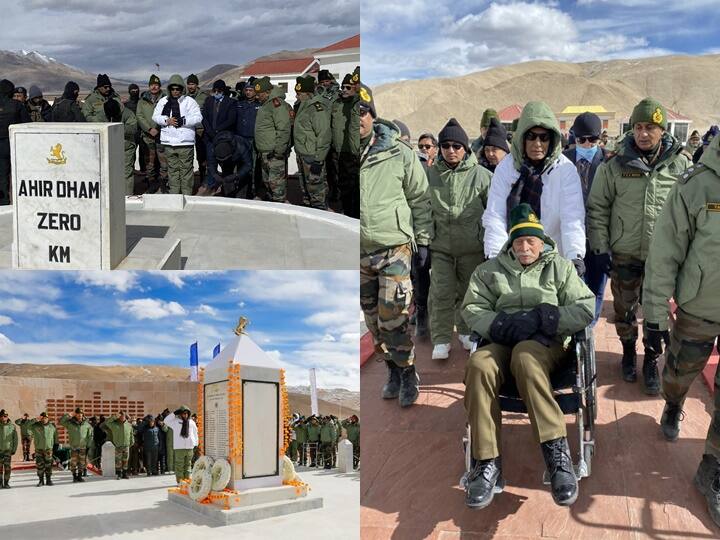 केंद्रीय रक्षा मंत्री राजनाथ सिंह ने गुरुवार 18 नवंबर को पूर्वी लद्दाख में वॉर मेमोरियल का उद्घाटन किया. पूर्वी लद्दाख के रेजांग ला में इसी स्थान पर भारतीय सैनिकों ने 1962 में चीनी सेना का बहादुरी से मुकाबला किया था। राजनाथ सिंह ने अपने लद्दाख दौरे की तस्वीरें अपने ट्विटर अकाउंट पर शेयर भी की हैं.