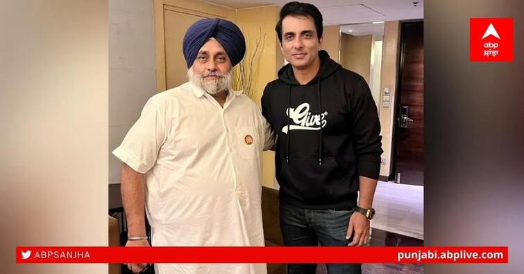 Actor Sonu Sood meets Shiromani Akali Dal chief Sukhbir Singh Badal Sukhbir Badal Meets Sonu Sood: ਸੁਖਬੀਰ ਬਾਦਲ ਨਾਲ ਸੋਨੂੰ ਸੂਦ ਦੀ ਮੁਲਕਾਤ ਨੇ ਛੇੜੀ ਨਵੀਂ ਚਰਚਾ