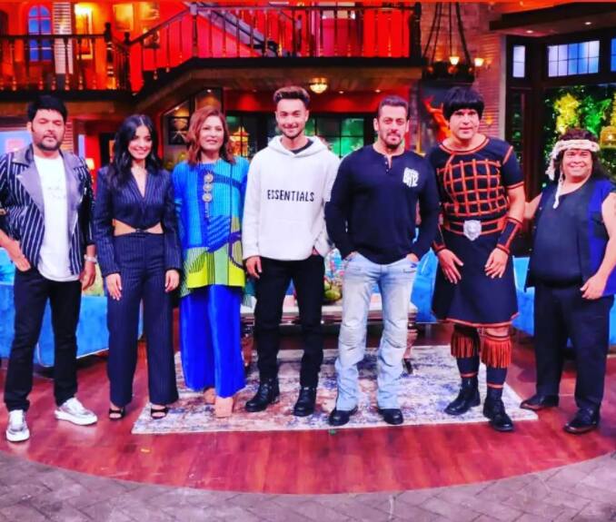 Get ready for an interesting episode of The Kapil Sharma Show as Salman Khan along with actor brother-in-law Aayush Sharma, Mahima Makwana along with director Mahesh Manjrekar will grace the show to promote their upcoming film ‘Antim: The Final Truth’ [pic credit: Instagram/Salman Khan FC]