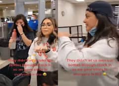 Viral Video: सुरक्षा गार्ड ने प्लेन में शराब ले जाने से किया मना, फिर महिलाओं ने किया ये काम, देखें मजेदार वीडियो