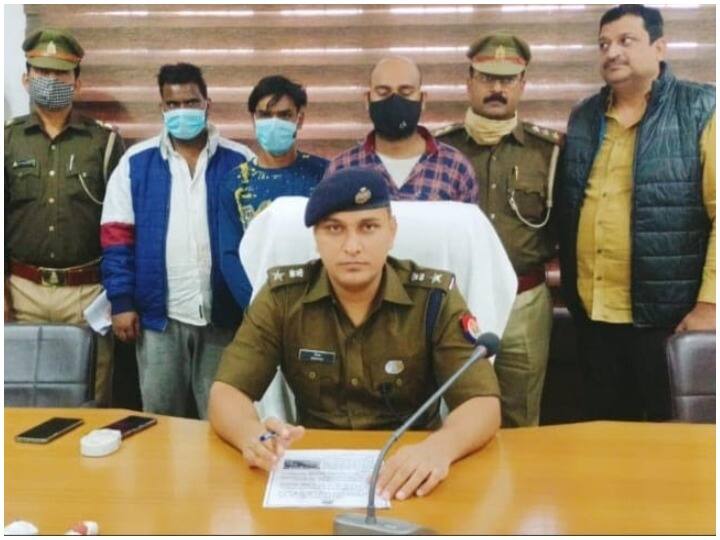 Uttar Pradesh Hapur police and SOG team arrested three miscreants ann Crime News: हापुड़ पुलिस और एसओजी टीम को मिली बड़ी सफलता, तीन पशु चोर और महिला के हत्यारों को किया गिरफ्तार