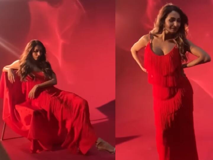 actress Malaika Arora latest dance video viral from her instagram, watch here Malaika Arora Video: रेड ड्रेस में अंग्रेजी बीट पर झूमतीं Malaika Arora के इस लेटेस्ट वीडियो ने बढाया इंटरनेट का तापमान