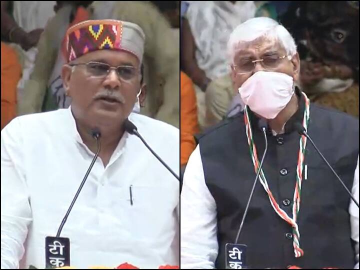 Raipur News: एक मंच पर सीएम भूपेश बघेल और टीएस सिंह देव, कार्यकर्ताओं ने किया शक्ति प्रदर्शन