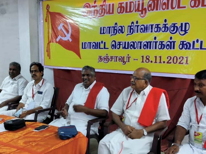 ’’ஜெய்பீம் படம் மூலம் இரு கட்சிகள் அரசியல் ஆதாயம் தேடி முயற்சி’’ - முத்தரசன் பேட்டி