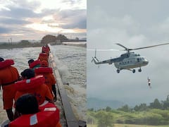 Andhra Pradesh Rains : आंध्रपदेशमध्ये मुसळधार पाऊस; तिन्ही दलांच्या मदतीनं थरारक बचावकार्य!