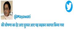 Farm Laws Repealed: कृषि कानून वापसी पर Mayawati का Tweet, जानिए क्या कुछ लिखा