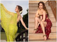 Elli AvrRam Photos: Hardik Pandya से ब्रेकअप के बाद और भी ज्यादा बेहतरीन हो गई हैं एली अवराम, नथ और पायल पहन किया घायल