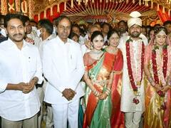 KCR - YS Jagan Meets: పోచారం శ్రీనివాసరెడ్డి మనవరాలి పెళ్లి వేడక ఫొటో గ్యాలరీ