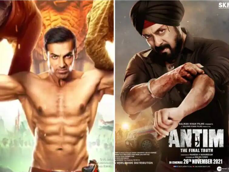 Salman Khan's 'Antim' and John Abraham's 'Satyameva Jayate 2' face to face; Will be on display next week सलमान खानचा 'Antim' आणि जॉन अब्राहमचा 'Satyameva Jayate 2' आमने-सामने; पुढच्या आठवड्यात होणार प्रदर्शित