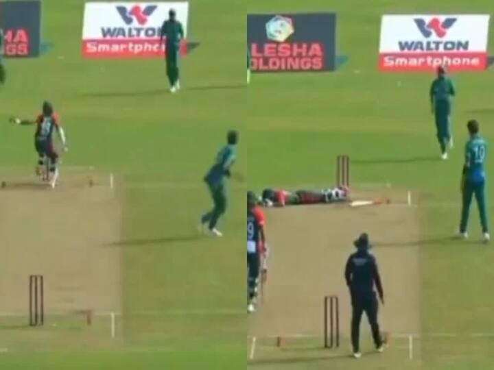 PAK vs BAN 2nd t20 Shaheen Afridi hurts Bangladesh player afif hossain with wild throw Watch Video: சிக்ஸர் அடித்த வீரரின் காலை உடைத்த பாகிஸ்தான் பவுலர் - வலியால் துடித்த அதிர்ச்சி வீடியோ.!