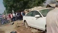 Horrific accident caught on camera: Speeding car hits couple in Jodhpur