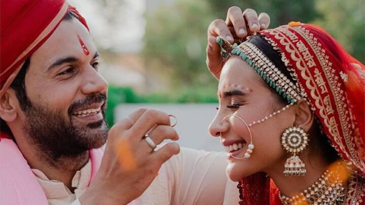 पत्रलेखा: हाल ही में हुई राजकुमार राव और पत्रलेखा की शादी इस वक्त की सबसे चर्चित शादियों में से एक है. अपनी शादी के दौरान पत्रलेखा ने जो खूबसूरत लाल जोड़ा पहना था, उसमें खास तरह का मेसेज लिखा था जो कि बंगाली भाषा में था. पत्रलेखा के दुपट्टे में लिखा था- ''मैं अपने मन से ढेर सारा प्यार आपको समर्पित करती हूं''