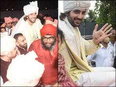 PICS: Aditya Seal Flaunts His Mehendi As He Arrives With Band Baja Baarat For Wedding With Anushka Ranjan