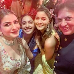 Unseen Pics: Raveena Tandon & Bhagyashree Pose For A Selfie At Anushka Ranjan’s Wedding Celebrations