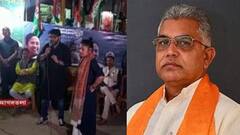 Political Turmoil: ত্রিপুরায় তৃণমূলের প্রচার সভার পাশেই বাজল ‘এই তৃণমূল আর নয়’, নিউটাউনে দিলীপকে 'খেলা হবে' স্লোগান। Bangla News