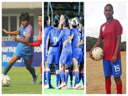 Indian womens Football team plays 4 Nation tournament in Brazil from November 25 பிரேசில் தொடருக்கான இந்திய மகளிர் அணியில் இந்துமதி உட்பட நான்கு தமிழக வீராங்கனைகள்.. முழு ரிப்போர்ட்