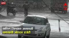 Washim Rain : वाशिम जिल्ह्यात अवकाळी पावसाची हजेरी, बळीराजाच्या संकटात वाढ
