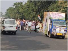 Sehore News: महंगाई के खिलाफ कांग्रेस का मध्य प्रदेश में जन जागृति अभियान, सीहोर पहुंची पदयात्रा में नारेबाजी