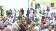 Kisan Mahapanchayat LIVE visuals from Lucknow: Farmers gather in large number