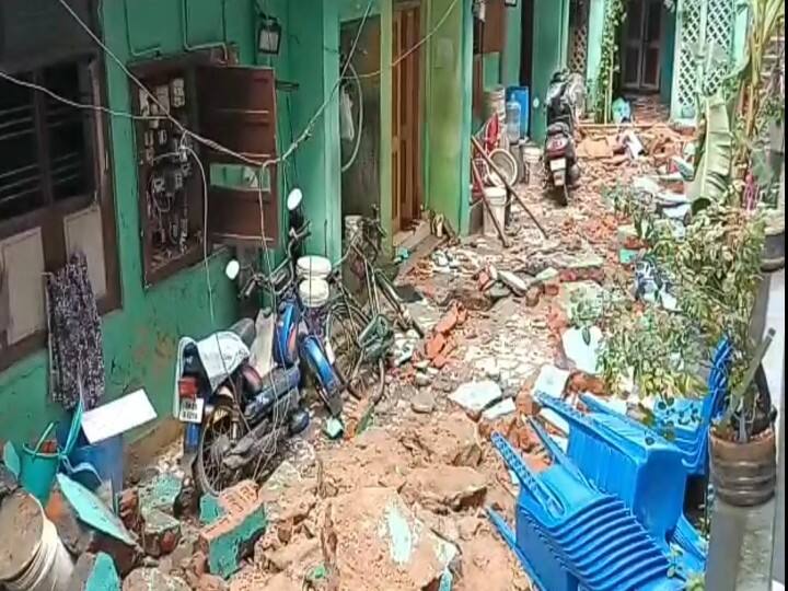 Chennai: Balcony collapse in Perambur - 15 people rescued safely சென்னை: பெரம்பூரில் பால்கனி இடிந்து விழுந்து விபத்து - 15 பேர் பாதுகாப்பாக மீட்பு