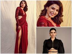 Samantha Ruth Prabhu Latest Photos: Samantha ने रेड ड्रेस में ढहाया कहर, सोशल मीडिया पर फैंस ने थामा दिल, बोले- 'लवली'