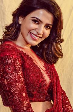 Samantha Latest Photos: ரெட் டிரஸ்ஸில் ஜொலிக்கும் சமத்து சமந்தா..!