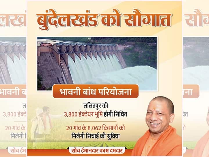 BJP Leaders Share Photo of Dam in South India To Praise Development in UP UP Srisailam Dam : శ్రీశైలం డ్యామ్‌ను యూపీలోని యోగి సర్కార్ కట్టిందట ! నమ్మలేరా ?