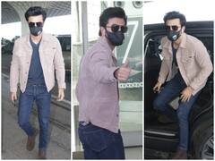 Ranbir Kapoor Airport Look: शादी की खबरों के बीच एयरपोर्ट पर कैजुअल लुक में स्पॉट हुए रणबीर कपूर, देखिए तस्वीरें