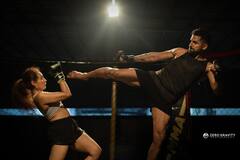 VJ Pooja Ramachandran Photos | நீயே தடை நீயே விடை.. போட்டோ ஷூட்டில் மிரட்டும் சார்பட்டா வில்லன்