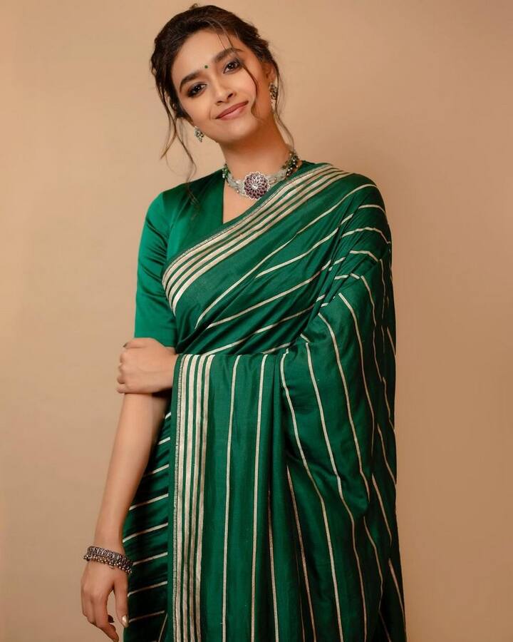 ప్రస్తుతం ఈ బ్యూటీ మహేష్ బాబు సరసన 'సర్కారు వారు పాట' సినిమాలో నటిస్తోంది.  (Photo Courtesy: Instagram)