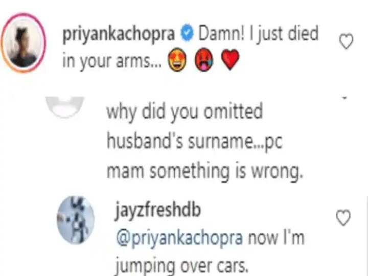 Priyanka Chopra-Nick Jonas: क्या पति Nick Jonas से Priyanka Chopra लेने वाली हैं तलाक? एक कमेंट के जरिए एक्ट्रेस ने खुद बताई सच्चाई!
