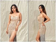 Mouni Roy Photos: गोल्डन शिमरी ड्रेस पहने Mouni Roy के इस ग्लैमरस अवतार ने बढ़ाया इंटरनेट का पारा, तस्वीरें हुईं वायरल