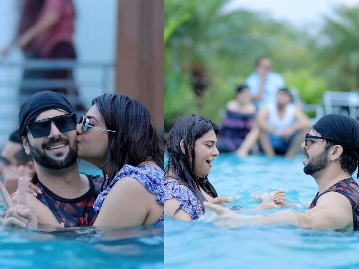 Sanjay-Poonam Pre Wedding Functions: कुंडली भाग्य सीरियल में विलेन की भूमिका निभाने वाले एक्टर संजय गगनानी और एक्ट्रेस पूनम प्रीत 28 नवंबर को शादी करने जा रहे हैं. इस बीच होने वाली बीवी के साथ संजय के फोटोज सामने आए हैं, जिसमे वो पूनम के साथ स्विमिंग पूल में दिखाई दे रहे हैं.